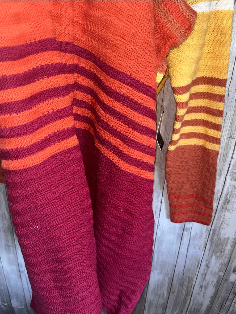 NWT ELOQUII Crochet Multicolor Stripe Maxi Sweater Dress 14/16 - Picture 4 of 8